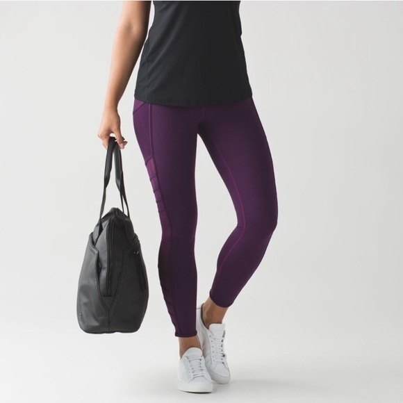 Lululemon Wild And Free Purple Tights - Picture 5 of 16
